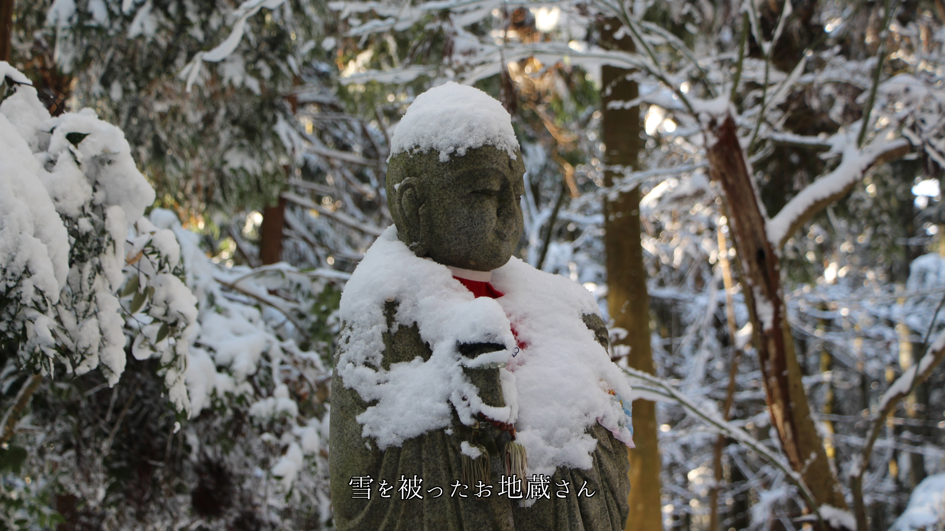 いつも何も言わず ただ立っておられる 石の地蔵さんたち 感謝します