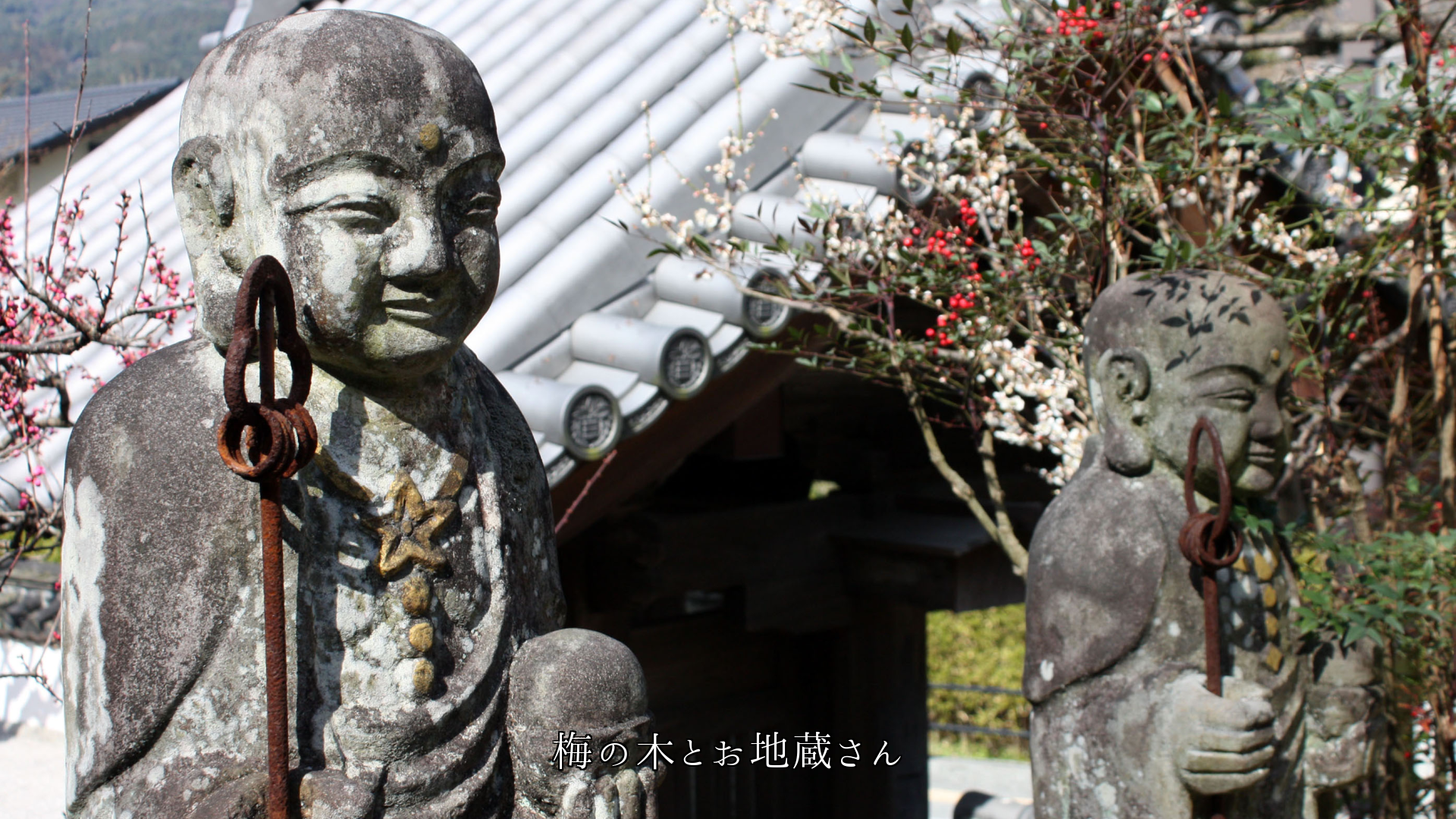 いつも何も言わず ただ立っておられる 石の地蔵さんたち 感謝します