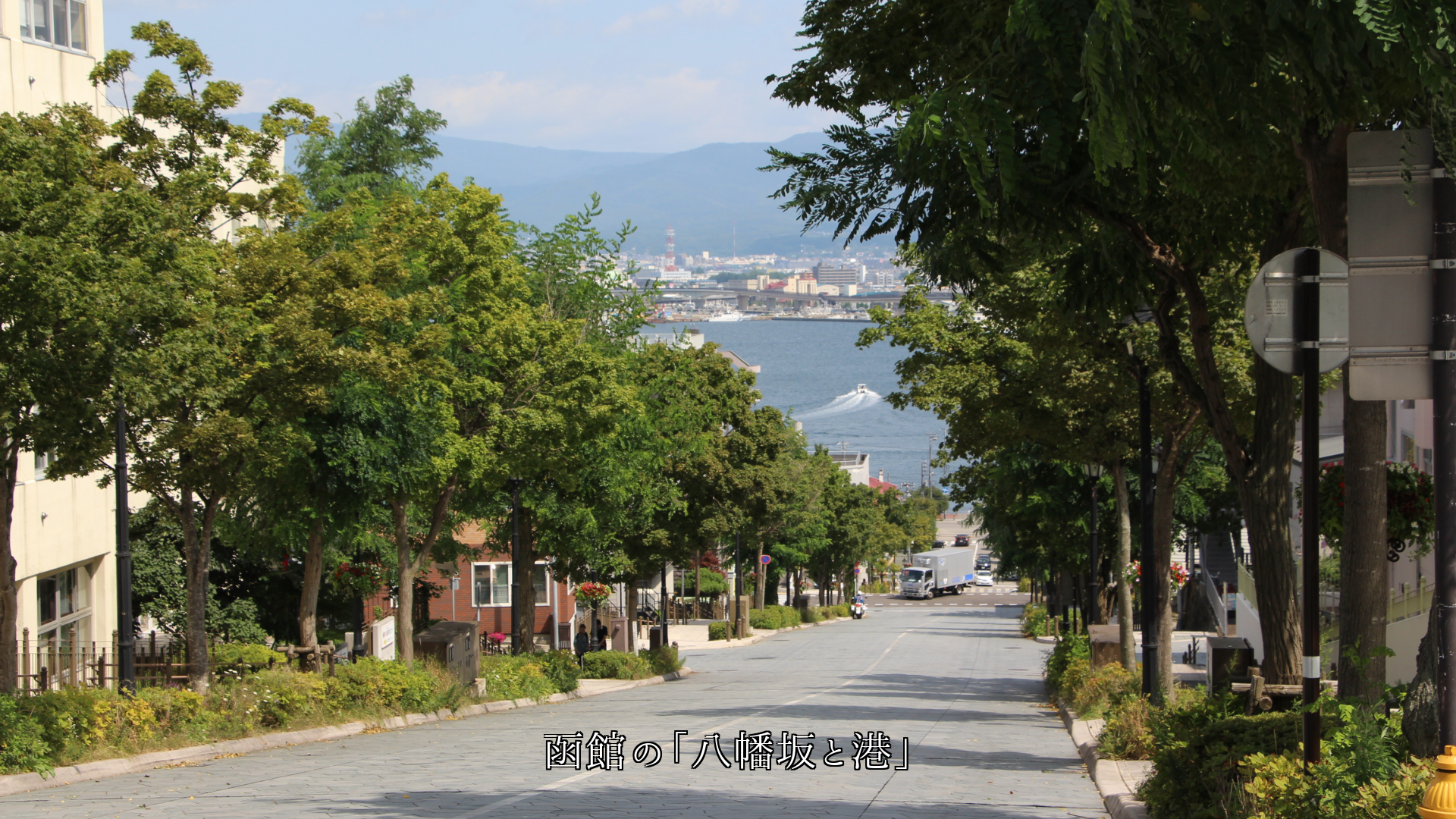 名前が付いた 各地の歴史的な坂道や路 両側の森や並木が付き添う