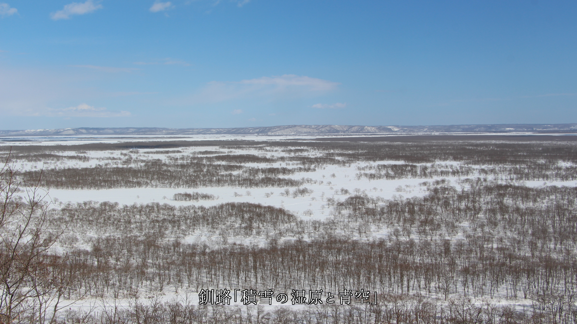 想い出を連れて 雪は降り積もる 山並みや道に 街や湿原にも